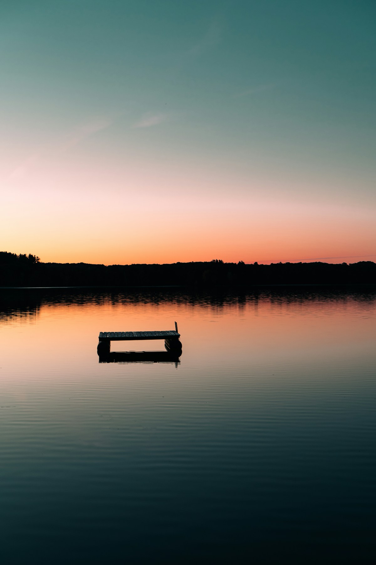 Minnesota lake at sunrise